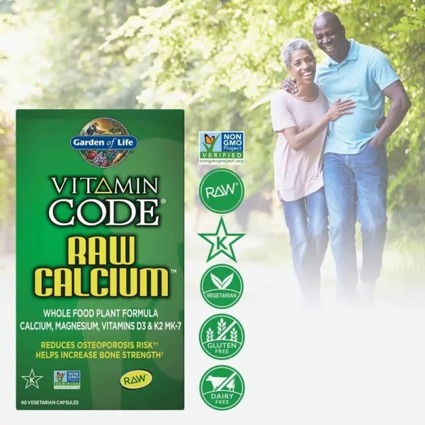 GARDEN OF LIFE Vitamin Code RAW Calcium 60 Kapsułek wegetariańskich