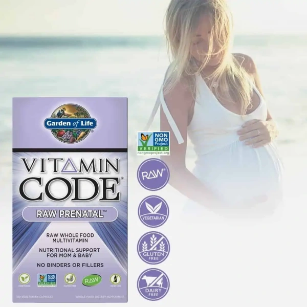 GARDEN OF LIFE Vitamin Code RAW Prenatal (Witaminy dla Kobiet w Ciąży) - 180 kapsułek wegetariańskich