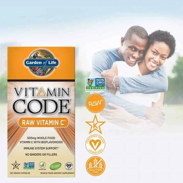 GARDEN OF LIFE Vitamin Code RAW Vitamin C (Witamina C) 500mg 120 Kapsułek wegetariańskich