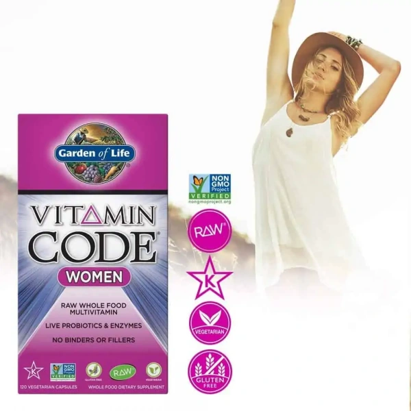 GARDEN OF LIFE Vitamin Code Women Multivitamin 120 Vegetarian Capsules