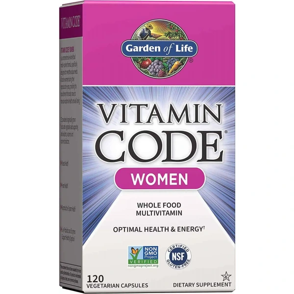 GARDEN OF LIFE Vitamin Code Women Multivitamin (Multiwitamina dla Kobiet) 120 kapsułek wegetariańskich