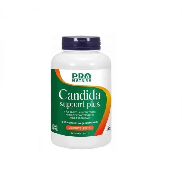PRO NATURA Candida Support Plus (Zdrowie jelit) 180 Kapsułek wegetariańskich
