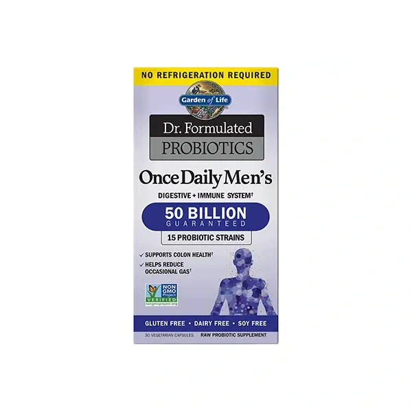 GARDEN OF LIFE Dr. Formulated Probiotics Once Daily Men's 50 Billion CFU (Probiotyk dla Mężczyzn) - 30 kapsułek wegetariańskich
