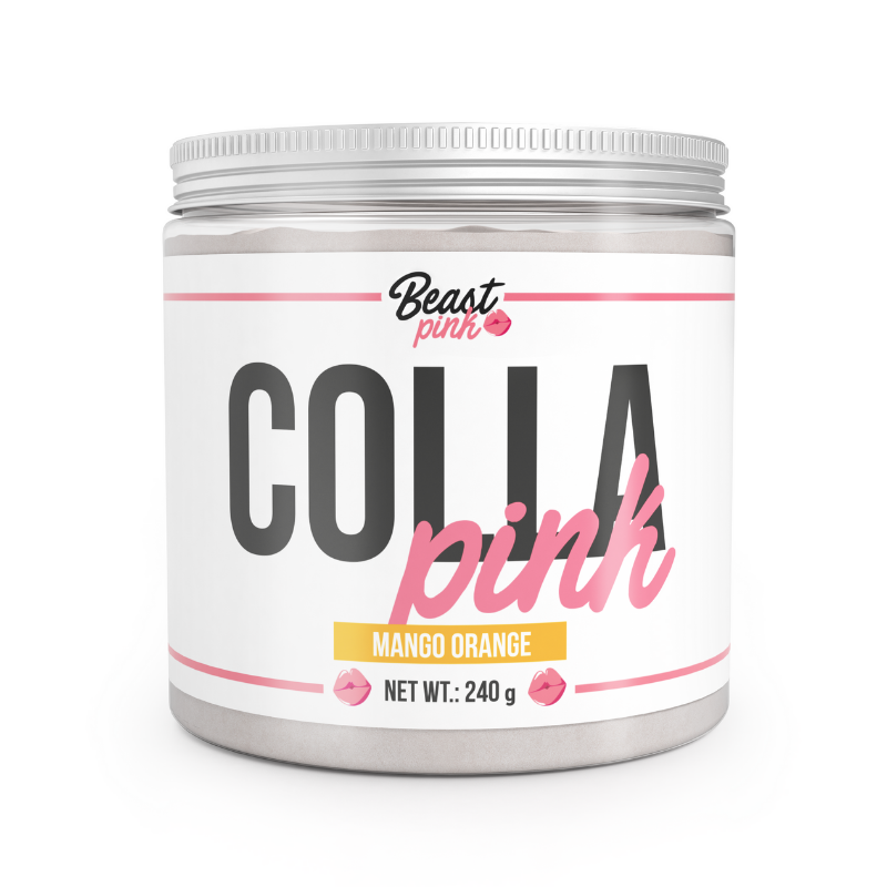 GymBeam Colla Pink (Kolagen, Skóra, Włosy, Paznokcie) 240g Pomarańcz-Mango