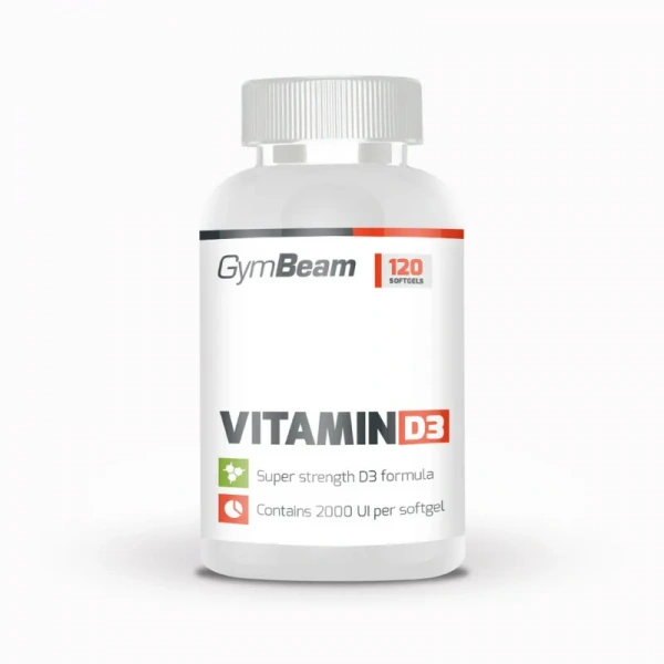 GymBeam Vitamin D3 2000IU (Immunity, Bones) 120 Capsules