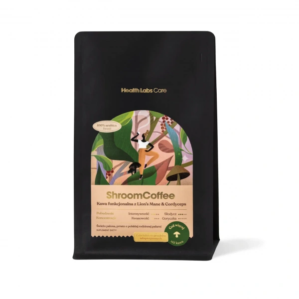 HEALTH LABS ShroomCoffee (Functional coffee with Lion's Mane and Cordyceps) 252g