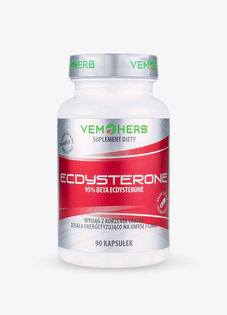 HEPATICA Ecdysterone (Wyciąg z korzenia leuzei, Odporność, Układ krwionośny) 90 Kapsułek