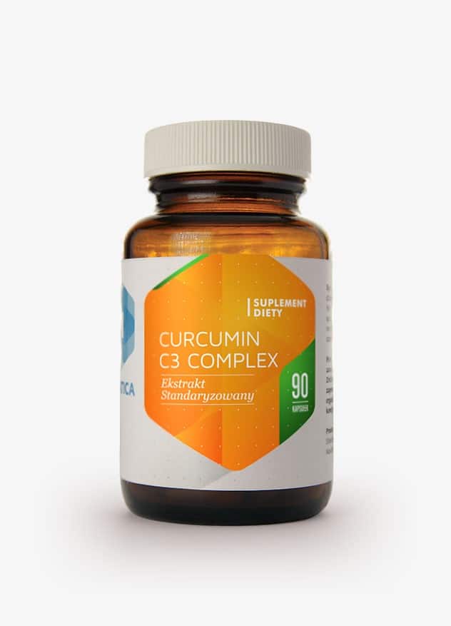 HEPATICA Curcumin C3 Complex (Wsparcie Trawienia i Wątroby) 90 kapsułek roślinnych