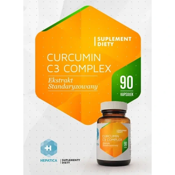 HEPATICA Curcumin C3 Complex (Digestive and Liver Support) 90 vegetable capsules