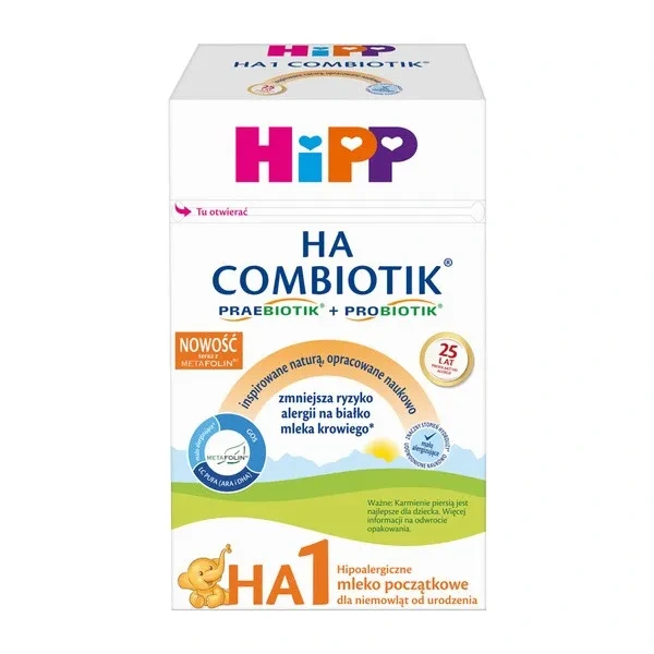 HiPP 1 Ha Combiotik1 Hypoallergenic Initial Milk For Babies From Birth 600g