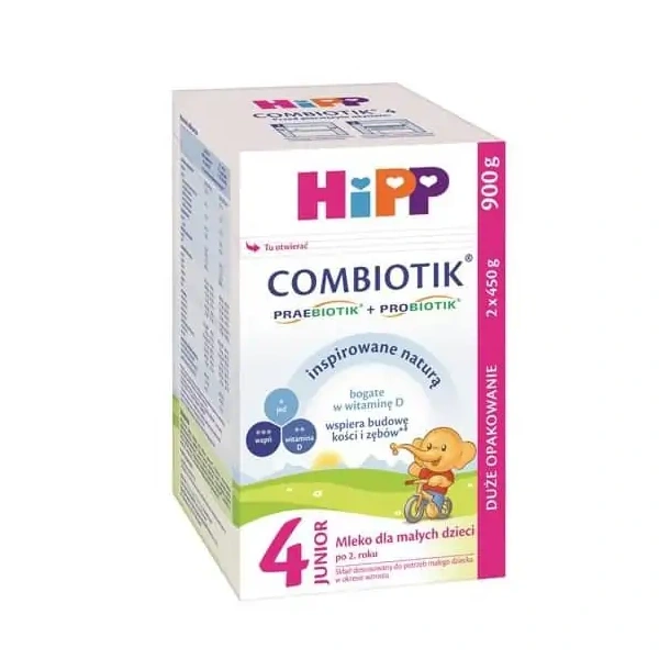 HIPP Junior COMBIOTIK 4 (Mleko modyfikowane dla dzieci po 2 roku życia) 900g