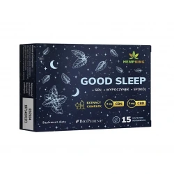 HEMPKING Good Sleep (Wsparcie zasypiania, Zdrowy Sen) 15 Kapsułek