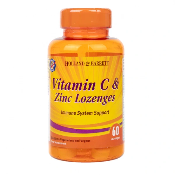 HOLLAND AND BARRETT Vitamin C and Zinc (Immune System Support) 60 Lozenges