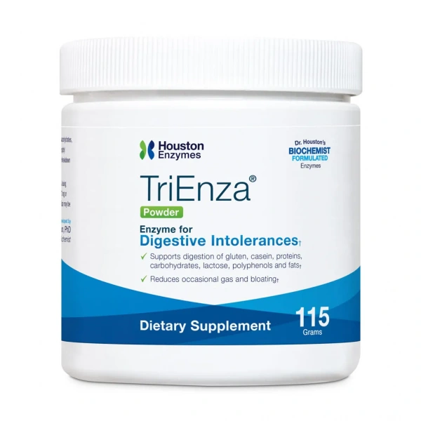 Houston Enzymes TriEnza Powder (Enzymy trawienne, nietolerancje pokarmowe) 115g