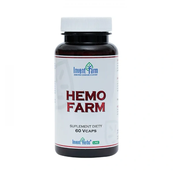 INVENT FARM Hemo Farm (Serce, Układ krwionośnym) 60 Kapsułek wegetariańskich