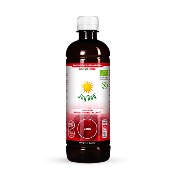 LIVING FOOD Koncentrat Napoju Probiotycznego JOY DAY (BIO) 500ml Głóg