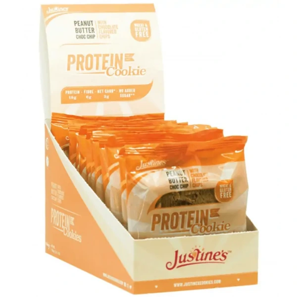 Justine's Protein Cookie - Ciastko Proteinowe Bez Glutenu - 12 x 64g