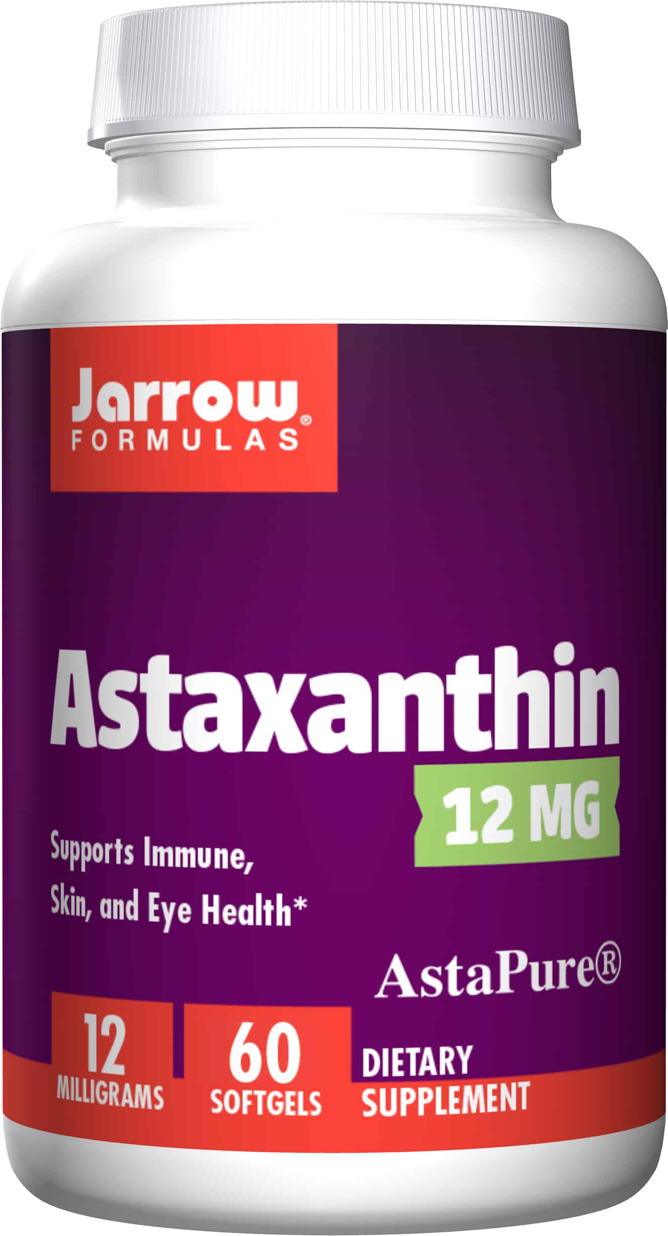 JARROW FORMULAS Astaxanthin 12mg (Astaksantyna) 60 kaspułek żelowych