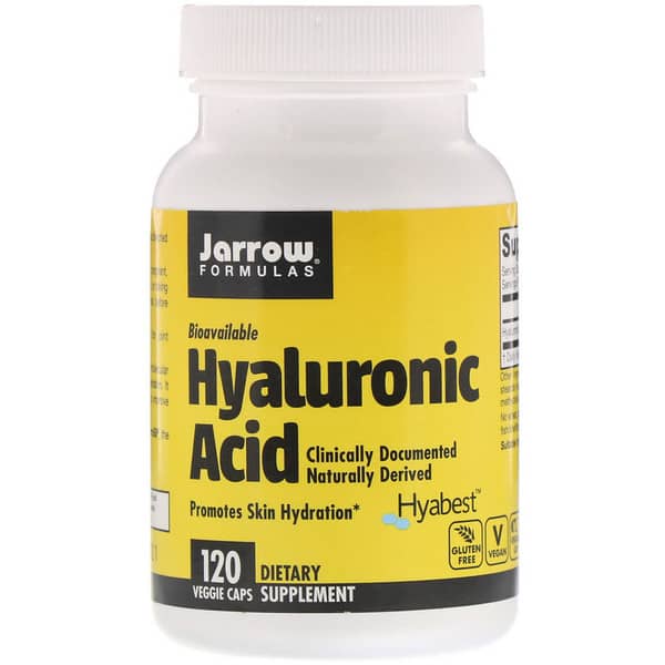 JARROW FORMULAS Hyaluronic Acid (Kwas Hialuronowy) 120 Kapsułek wegetariańskich