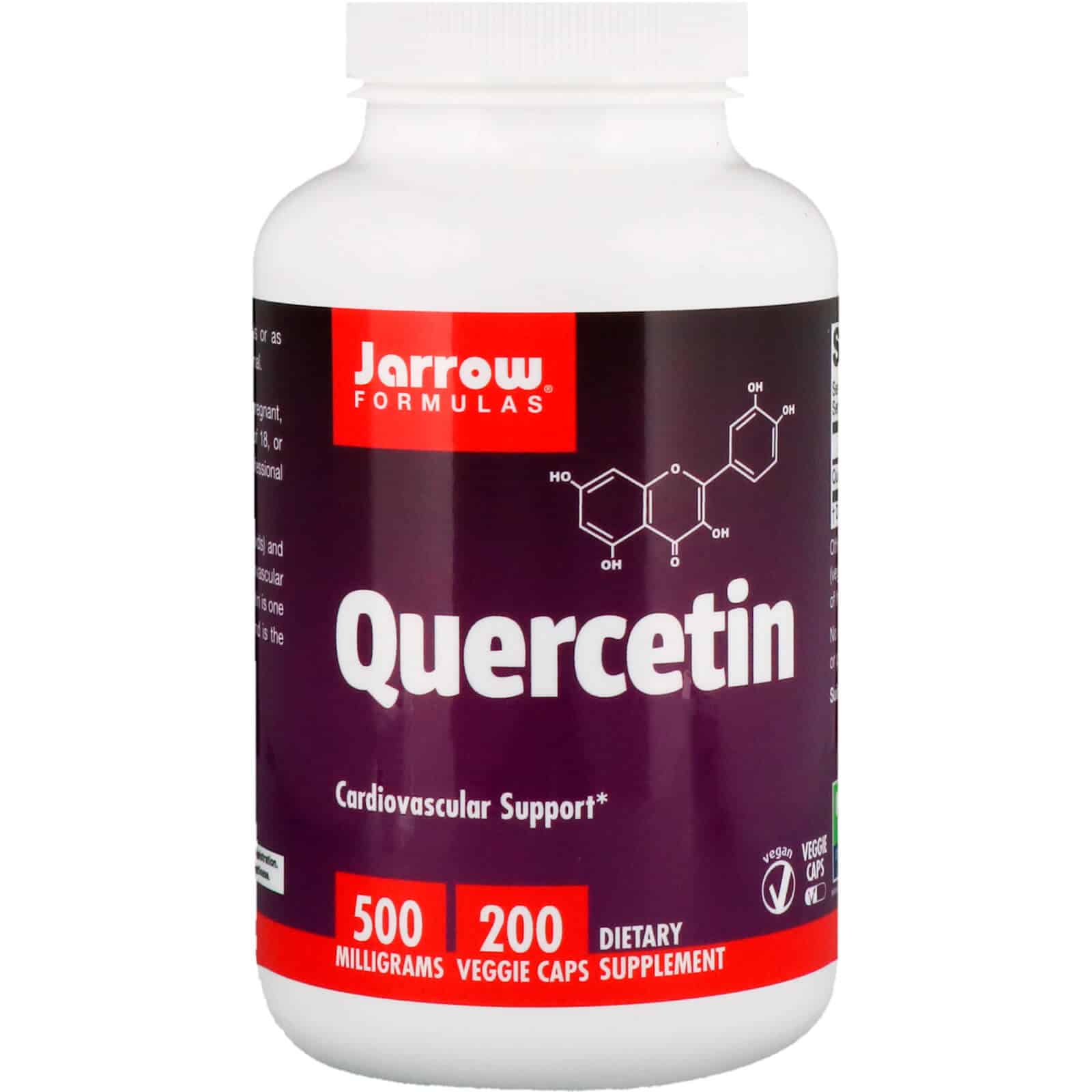 JARROW FORMULAS Quercetin 500mg (Kwercetyna) 200 Kapsułek