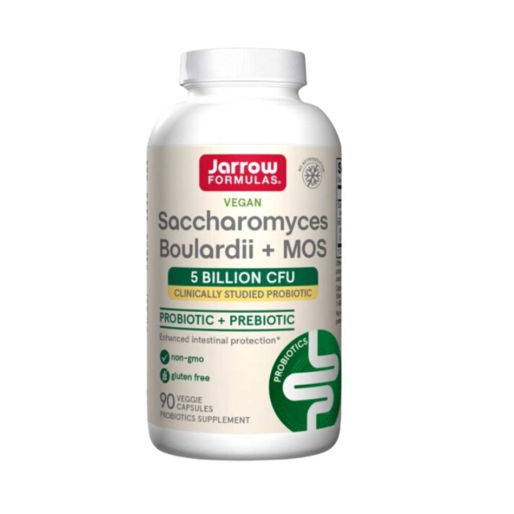 JARROW FORMULAS Saccharomyces Boulardii + MOS (Probiotyk) - 90 kapsułek wegetariańskich