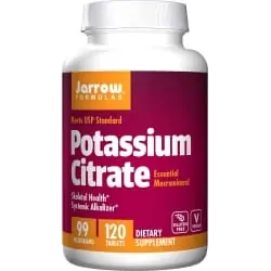 JARROW FORMULAS Potassium Citrate 99mg (Cytrynian potasu) 120 Tabletek
