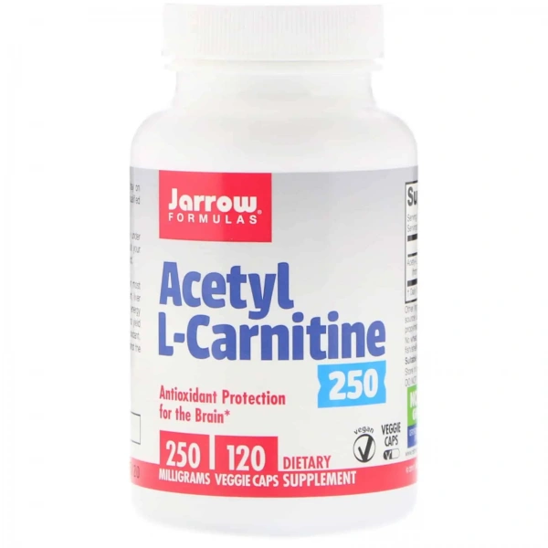 JARROW FORMULAS Acetyl L-Carnitine 250mg (Acetyl L-Karnityna) 120 Kapsułek wegetariańskich
