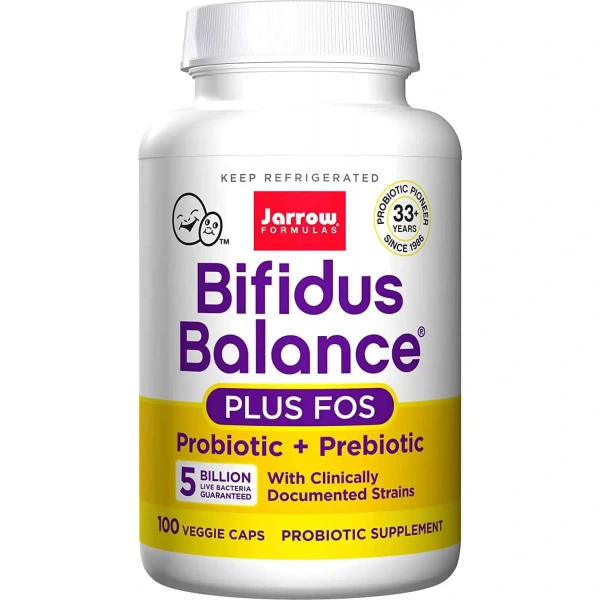 JARROW FORMULAS Bifidus Balance + FOS (Intestinal microflora) 100 Vegetarian capsules