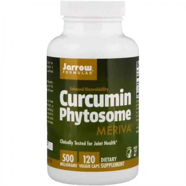 JARROW FORMULAS Curcumin Phytosome 500mg (Meriva) 120 Vegetarian Capsules