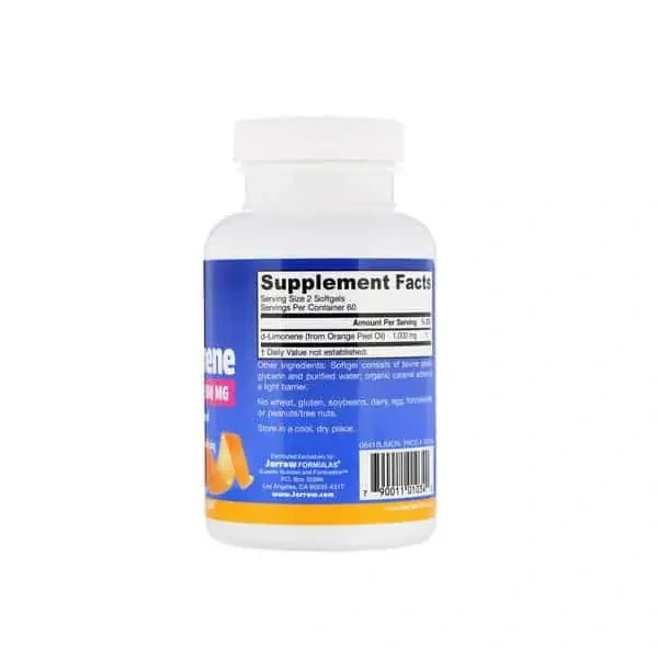 JARROW FORMULAS d-Limonene (Stomach problems) 120 Gel capsules