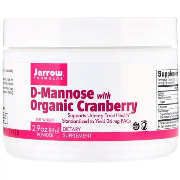 JARROW FORMULAS D-Mannose with Organic Cranberry 81g