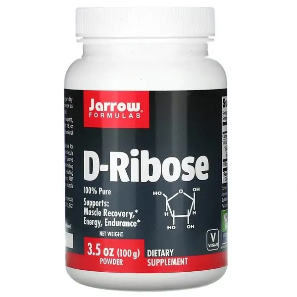 JARROW FORMULAS D-Ribose Powder (D-Ryboza, Energia komórkowa) 100g