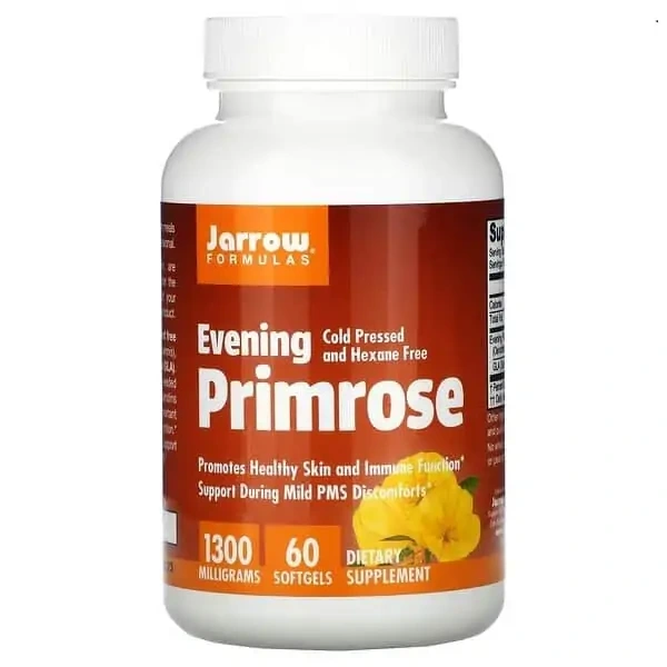 JARROW FORMULAS Evening Primrose 1300 mg (Olej z Nasion Wiesiołka) 60 Kapsułek żelowych