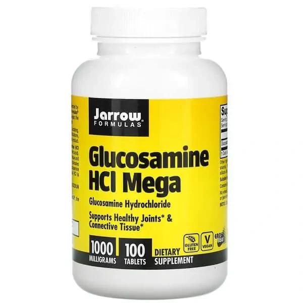JARROW FORMULAS Glucosamine HCI Mega 1000mg 100 Tablets