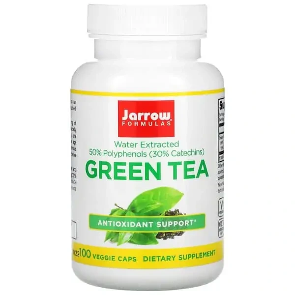 JARROW FORMULAS Green Tea 500mg (Zielona Herbata) 100 Kapsułek wegetariańskich