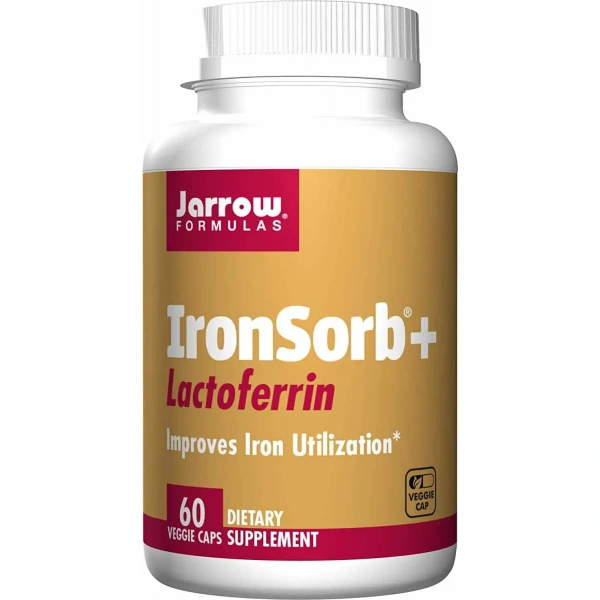 JARROW FORMULAS IronSorb + Lactoferrin (Iron, Lactoferrin) 60 Capsules Vegetarian