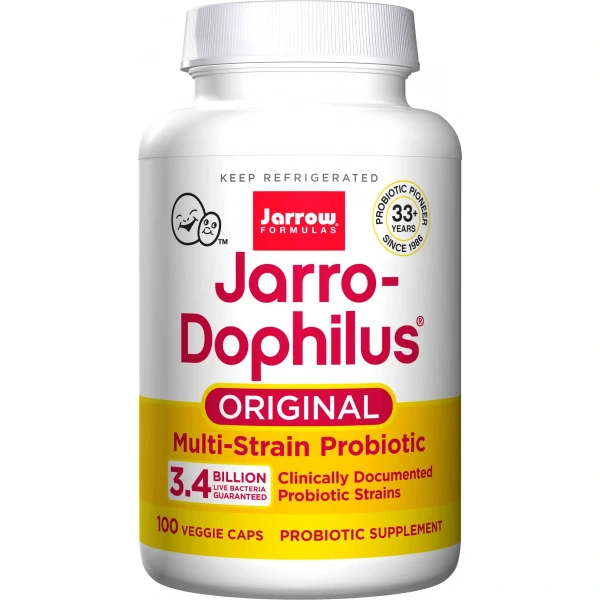 JARROW FORMULAS Jarro-Dophilus Original, 3.4 Billion (Oryginalny Probiotyk) 100 Kapsułek wegetariańskich
