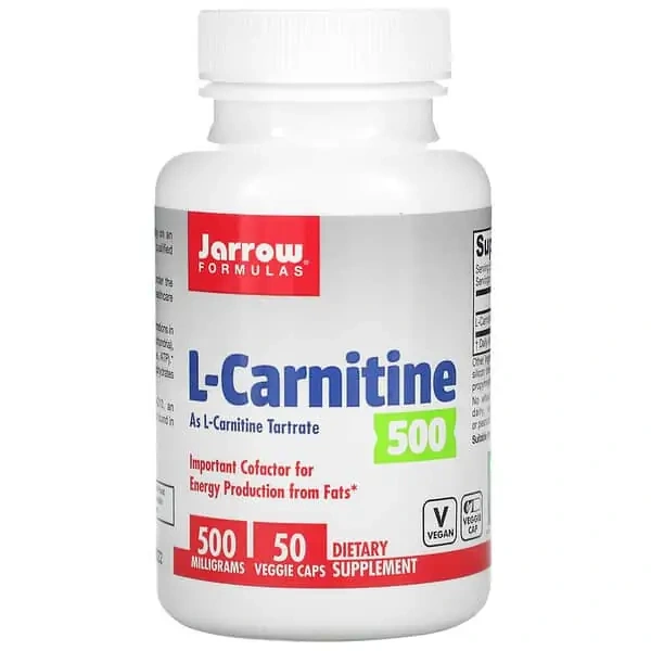 JARROW FORMULAS L-Carnitine 500mg 50 vegetarian Capsules