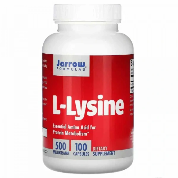 JARROW FORMULAS L-Lysine 500mg (L-Lysine) 100 Capsules