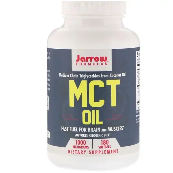 JARROW FORMULAS MCT Oil 1000mg (Coconut Oil) 180 Softgels