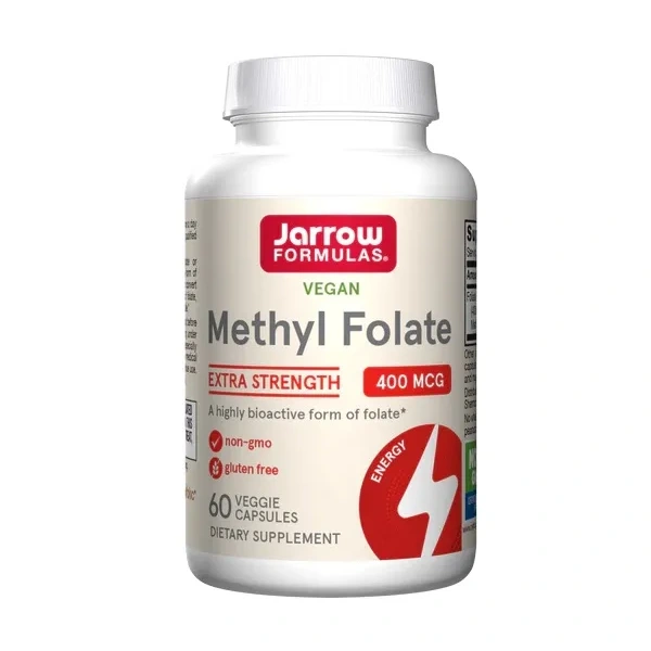 JARROW FORMULAS Methyl Folate (Metylowany Kwas Foliowy) 400mcg - 60 kapsułek wegańskich
