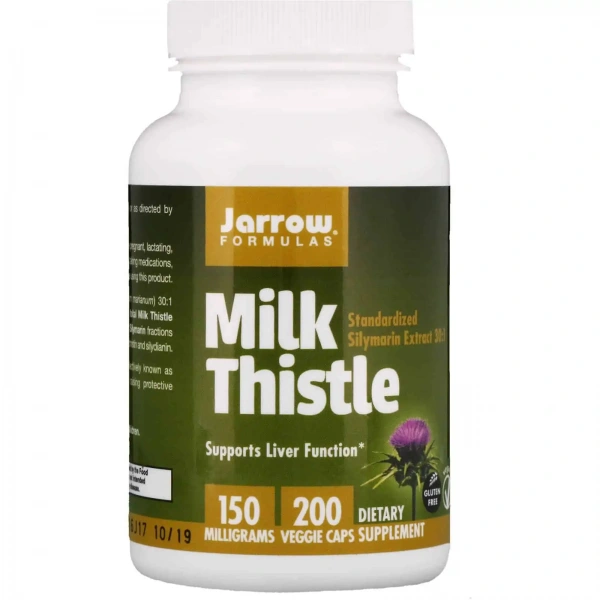 JARROW FORMULAS Milk Thistle (Ostropest Plamisty) 200 Kapsułek wegetariańskich