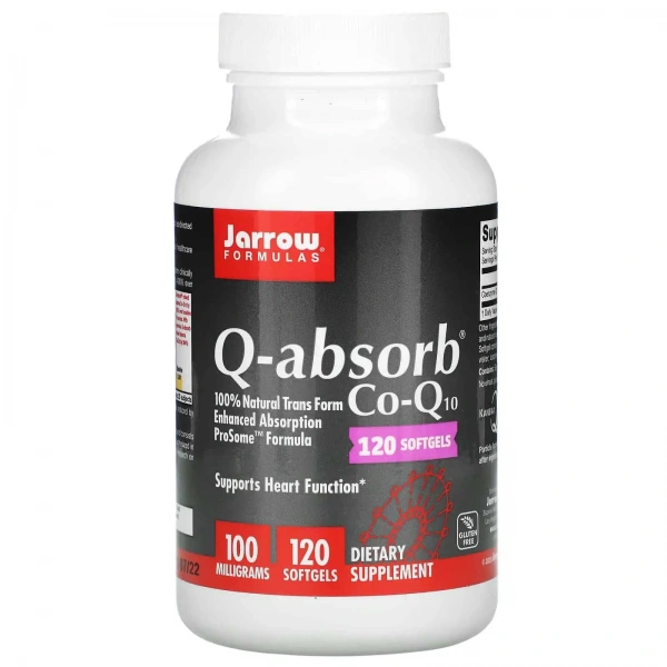 JARROW FORMULAS Q-absorb Co-Q10 100mg (Coenzyme Q10) 120 Softgels