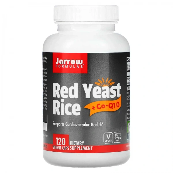 JARROW FORMULAS Red Yeast Rice + CoQ10 (Układu sercowo-naczyniowy) 120 Kapsułek