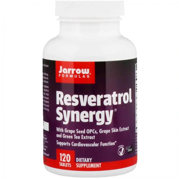 JARROW FORMULAS Resveratrol Synergy (Resweratrol) 120 Tabletek