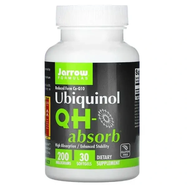 JARROW FORMULAS Ubiquinol QH-absorb 200mg (Ubichinol) 30 Kapsułek żelowych