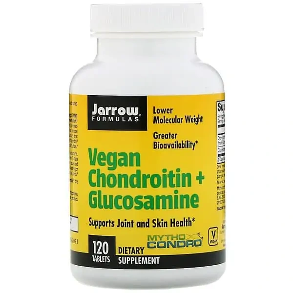JARROW FORMULAS Vegan Chondroitin + Glucosamine 120 Tablets