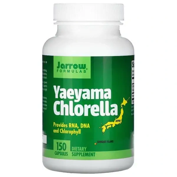 JARROW FORMULAS Yaeyama Chlorella 200mg (Alga słodkowodna) 150 Kapsułek