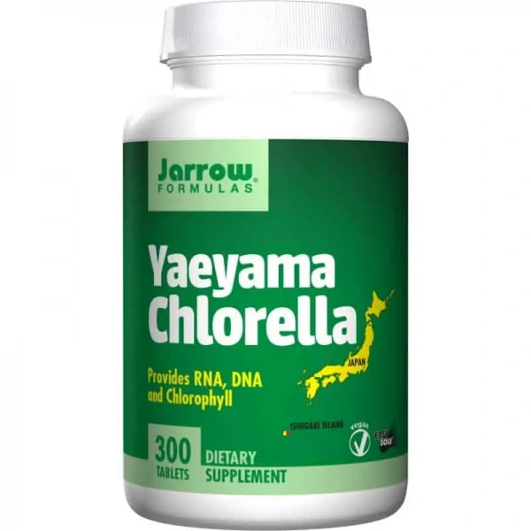 JARROW FORMULAS Yaeyama Chlorella 200mg (Chlorophyll, RNA, DNA) 300 Tablets