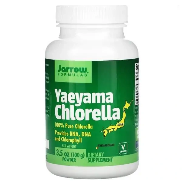 JARROW FORMULAS Yaeyama Chlorella Powder (Alga słodkowodna w proszku) 100g